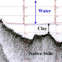 Example Sub-Bottom Data From a Sediment Thickness Study