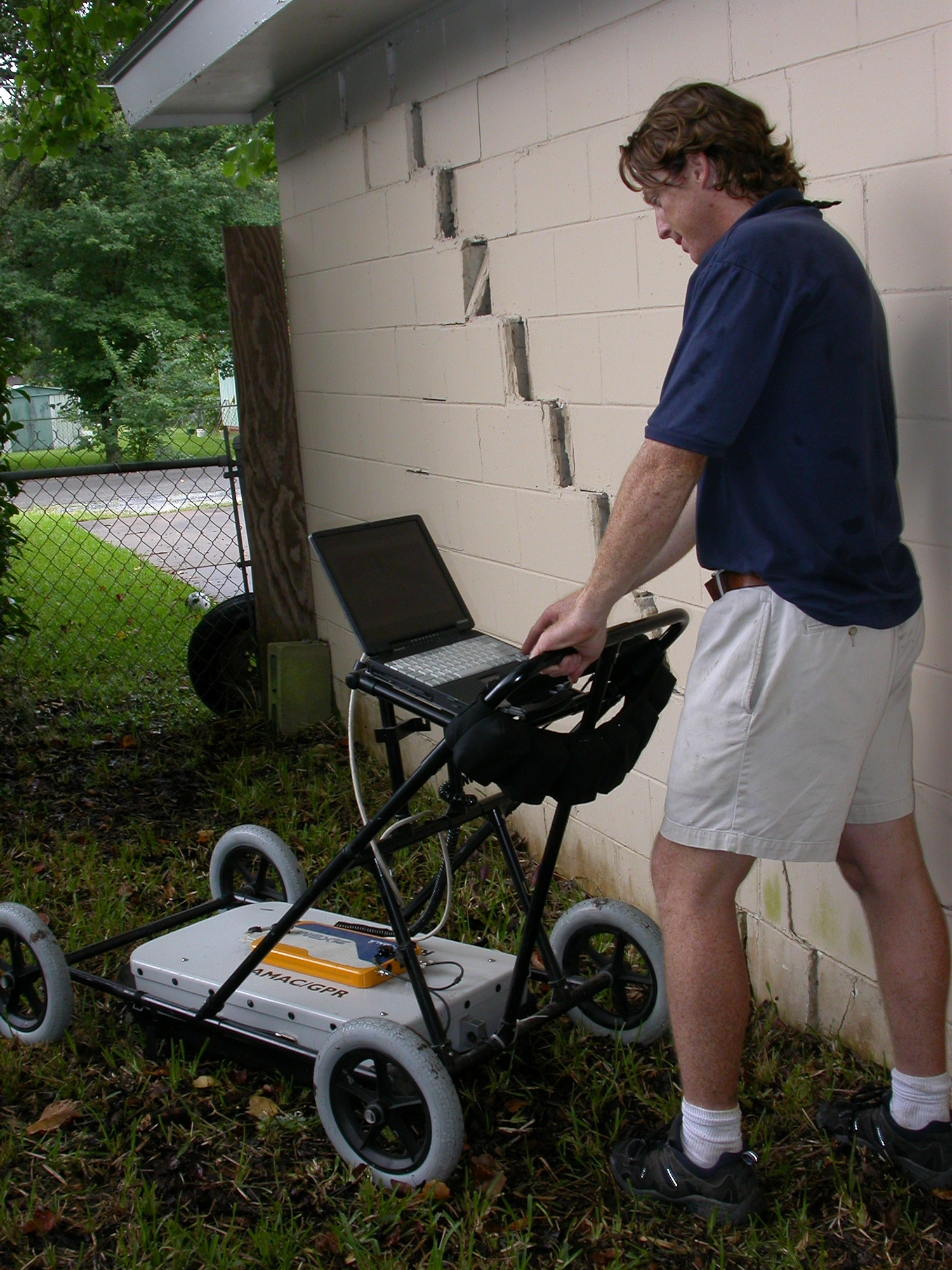 GPR survey of a residential property with sinkhole damage
