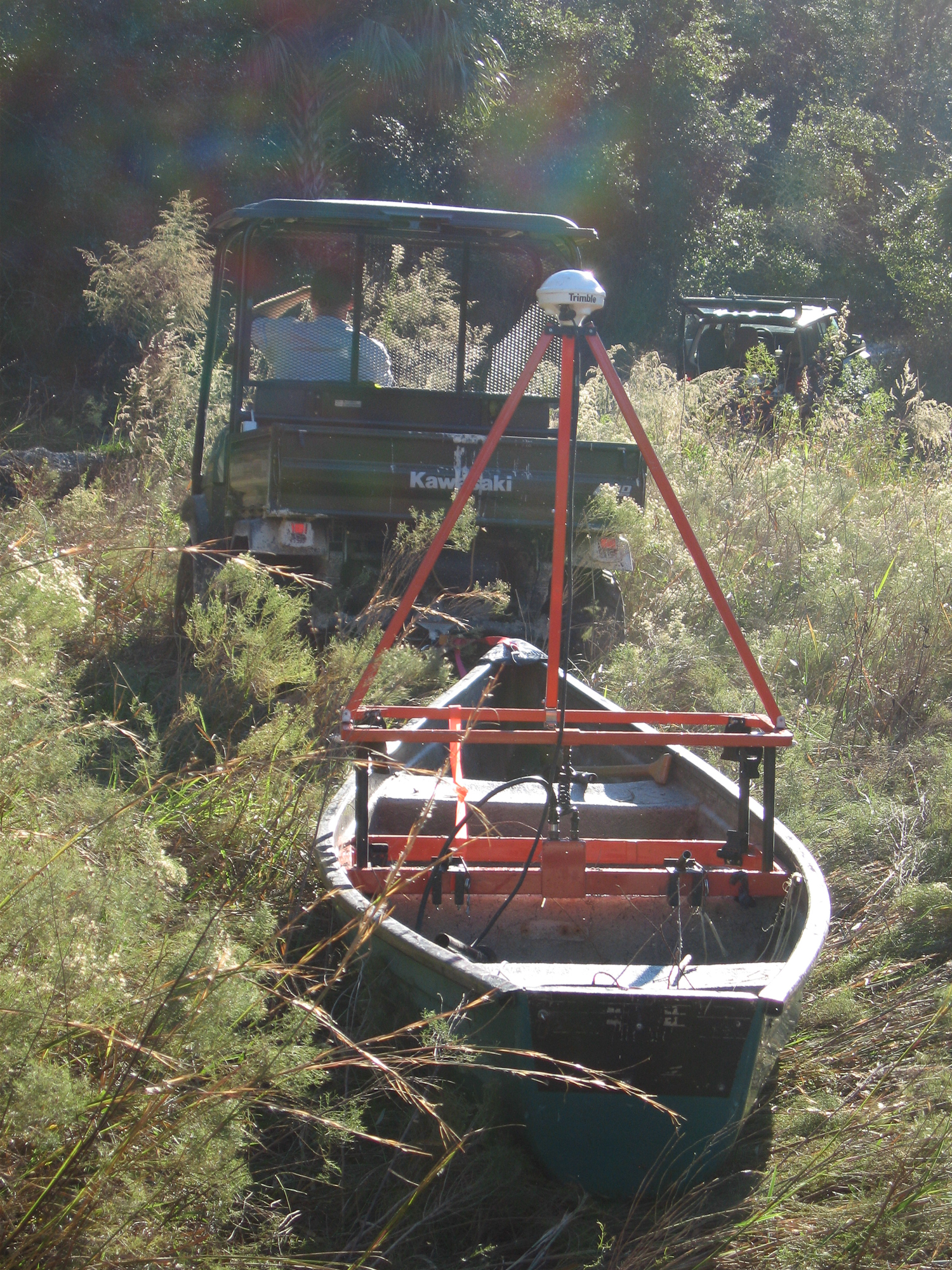 EM-61 Survey across a swamp