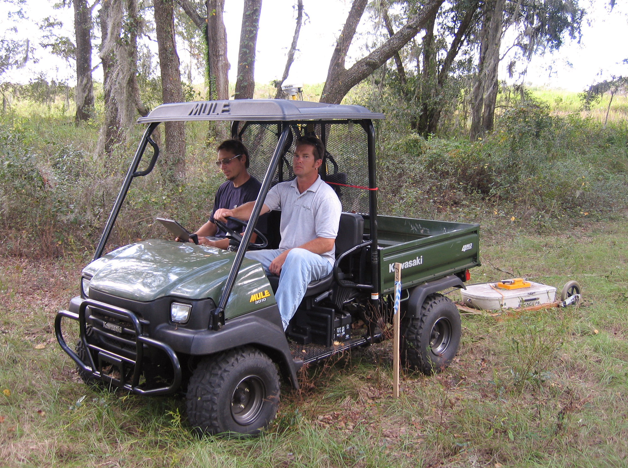 GPR Survey with an all-terrain vehicle
