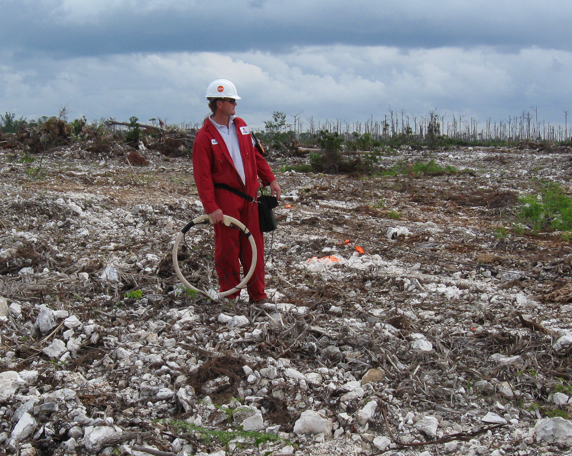 EM-34 Survey for Weathered Limestone (Bahamas)