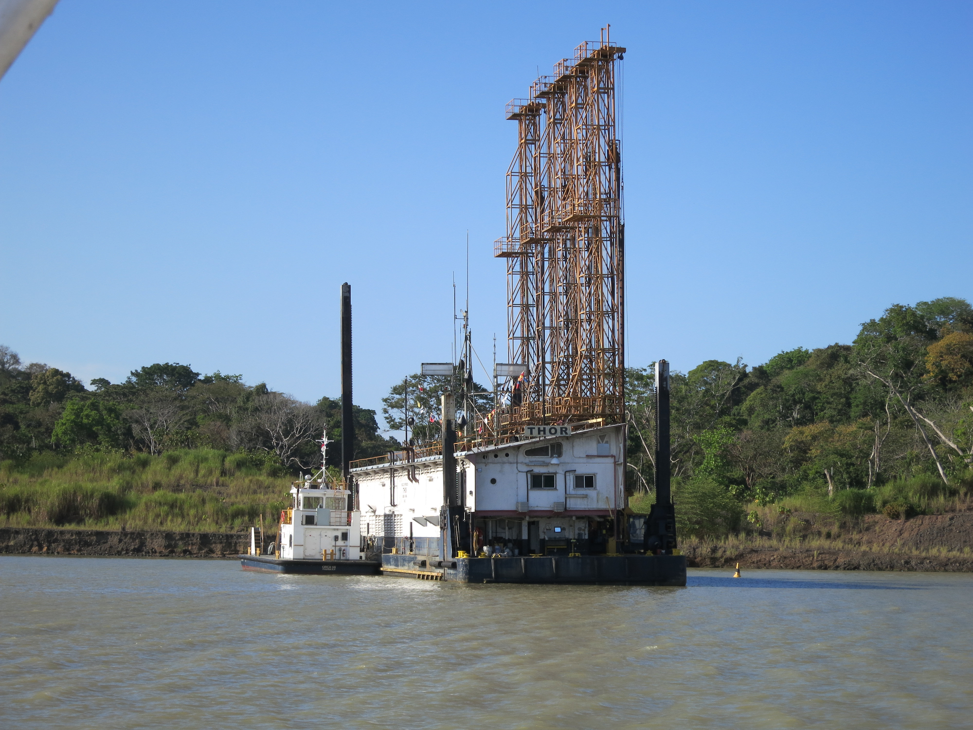 Drilling/Blasting Barge (Panama Canal)