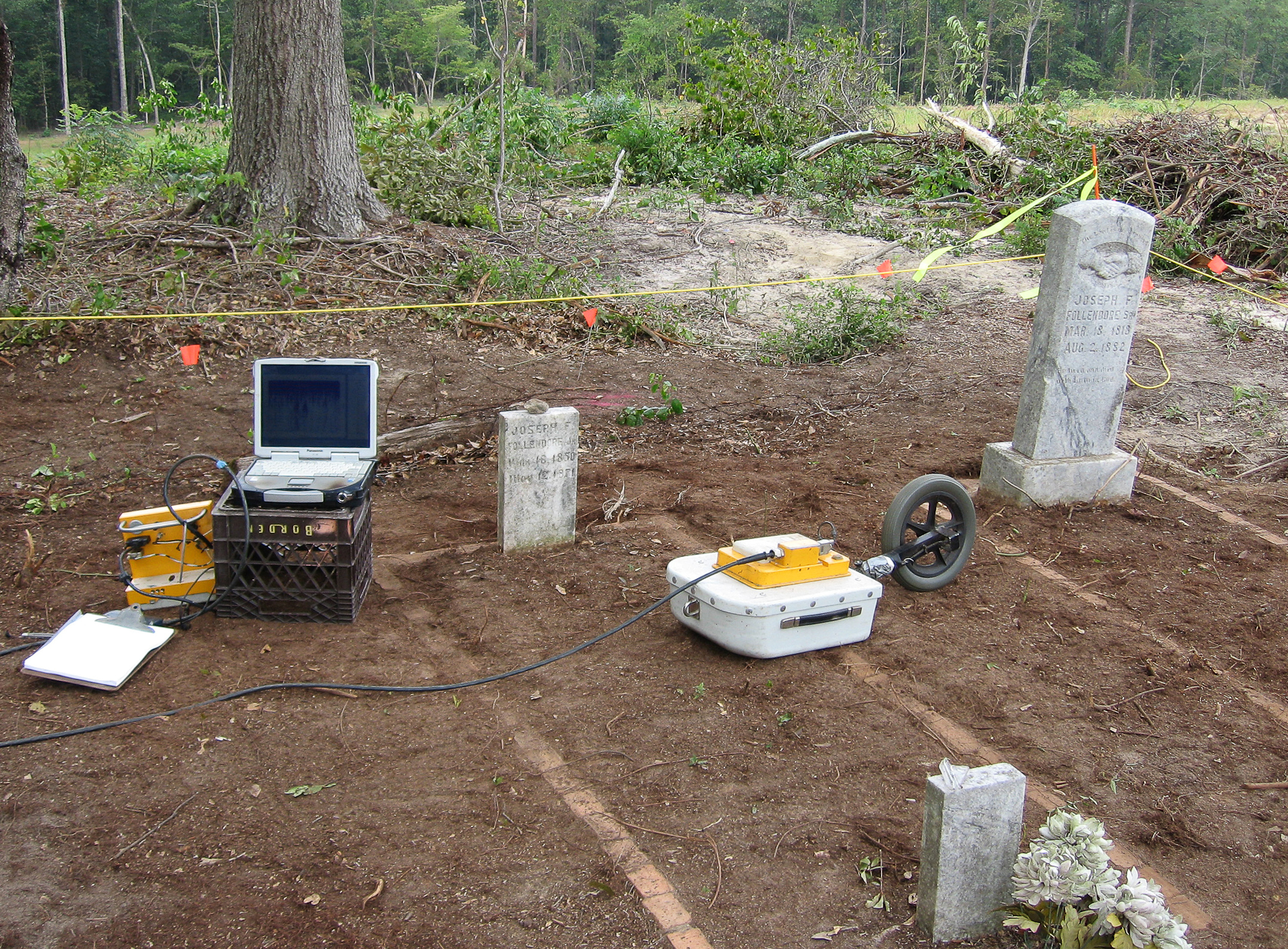 GPR Survey across several gravesites (Georgia)