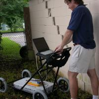 GPR survey of a residential property with sinkhole damage