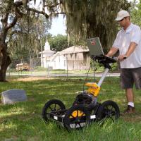 GPR survey to map burial plots